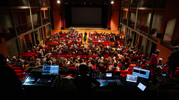 La Sala Grande de La Città del Teatro in una sera di spettacolo