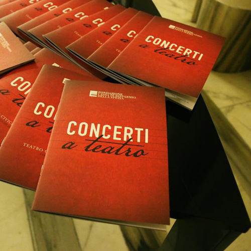 Brochure della rassegna Concerti a Teatro di Fondazione Carispezia