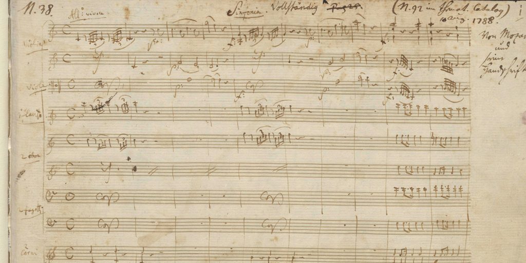 First Page Mozart K 551 Copia